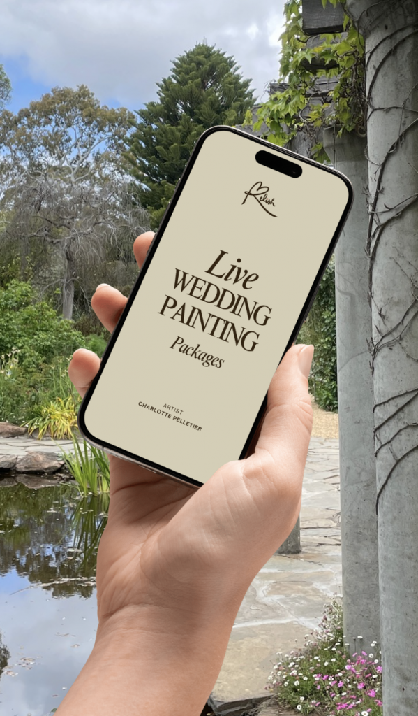 live wedding painting pricing package adelaide south australia
